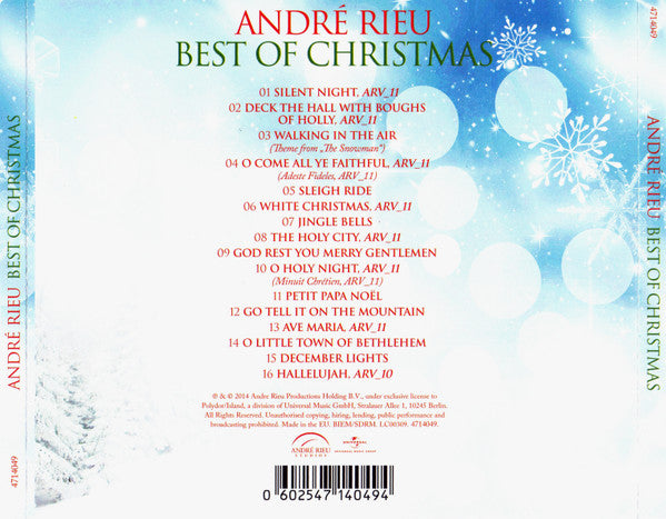 André Rieu And His Johann Strauss Orchestra* : Best Of Christmas (CD, Comp)