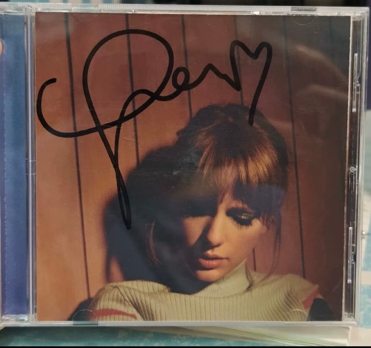 Taylor Swift Signed Midnights CD – Blood Moon Edition