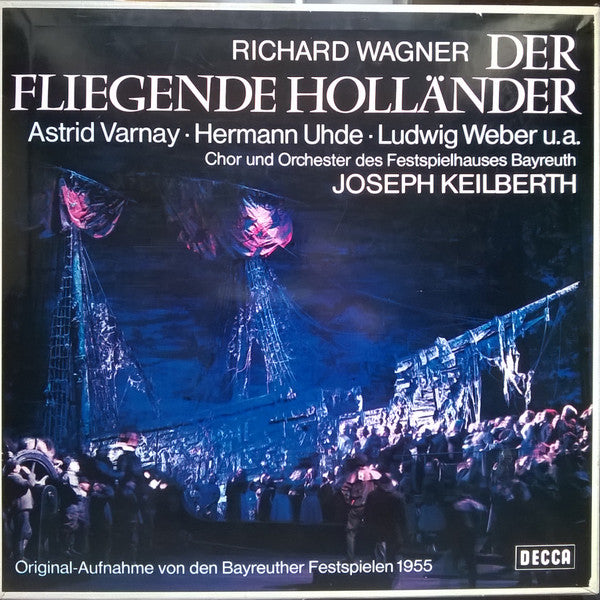 Richard Wagner - Astrid Varnay, Hermann Uhde, Ludwig Weber, Orchester der Bayreuther Festspiele, Chor der Bayreuther Festspiele, Joseph Keilberth : Der Fliegende Holländer (3xLP, Mono + Box)