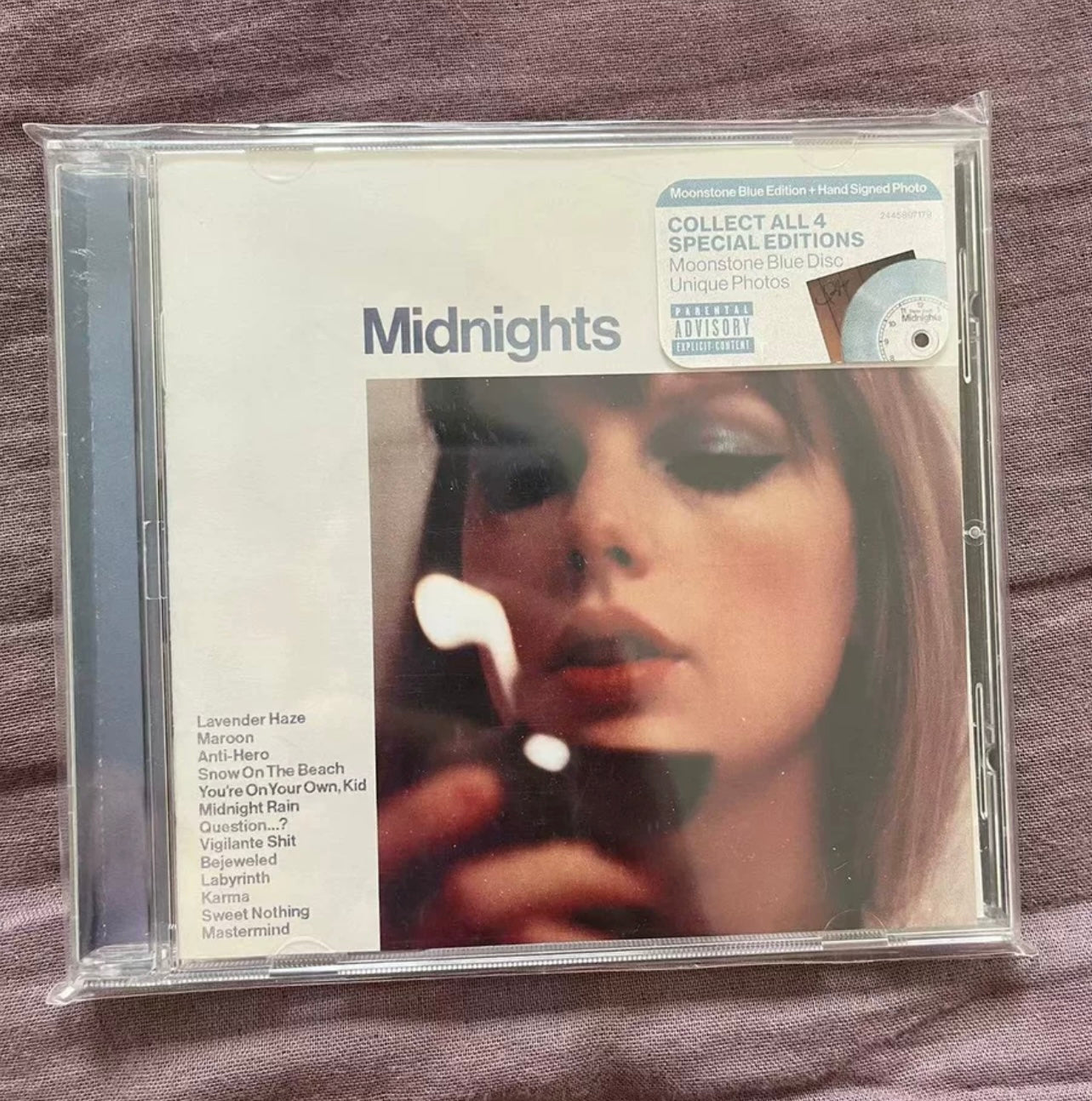 Taylor Swift - Midnights Moonstone Blue Signed CD