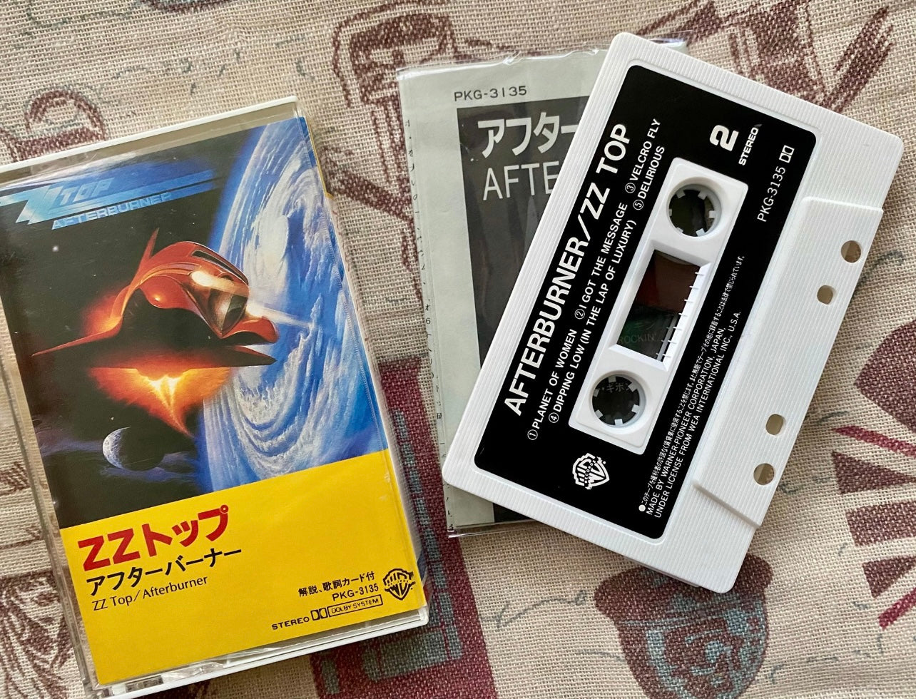 ZZ Top – Afterburner (1985, Japanese Cassette)