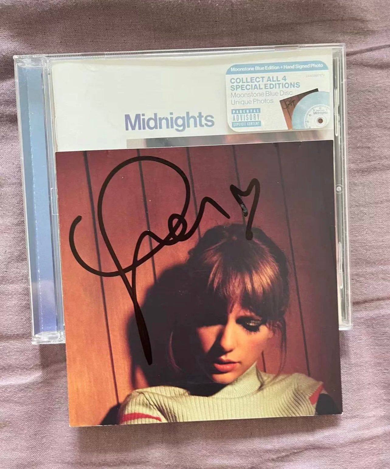 Taylor Swift - Midnights Moonstone Blue Signed CD