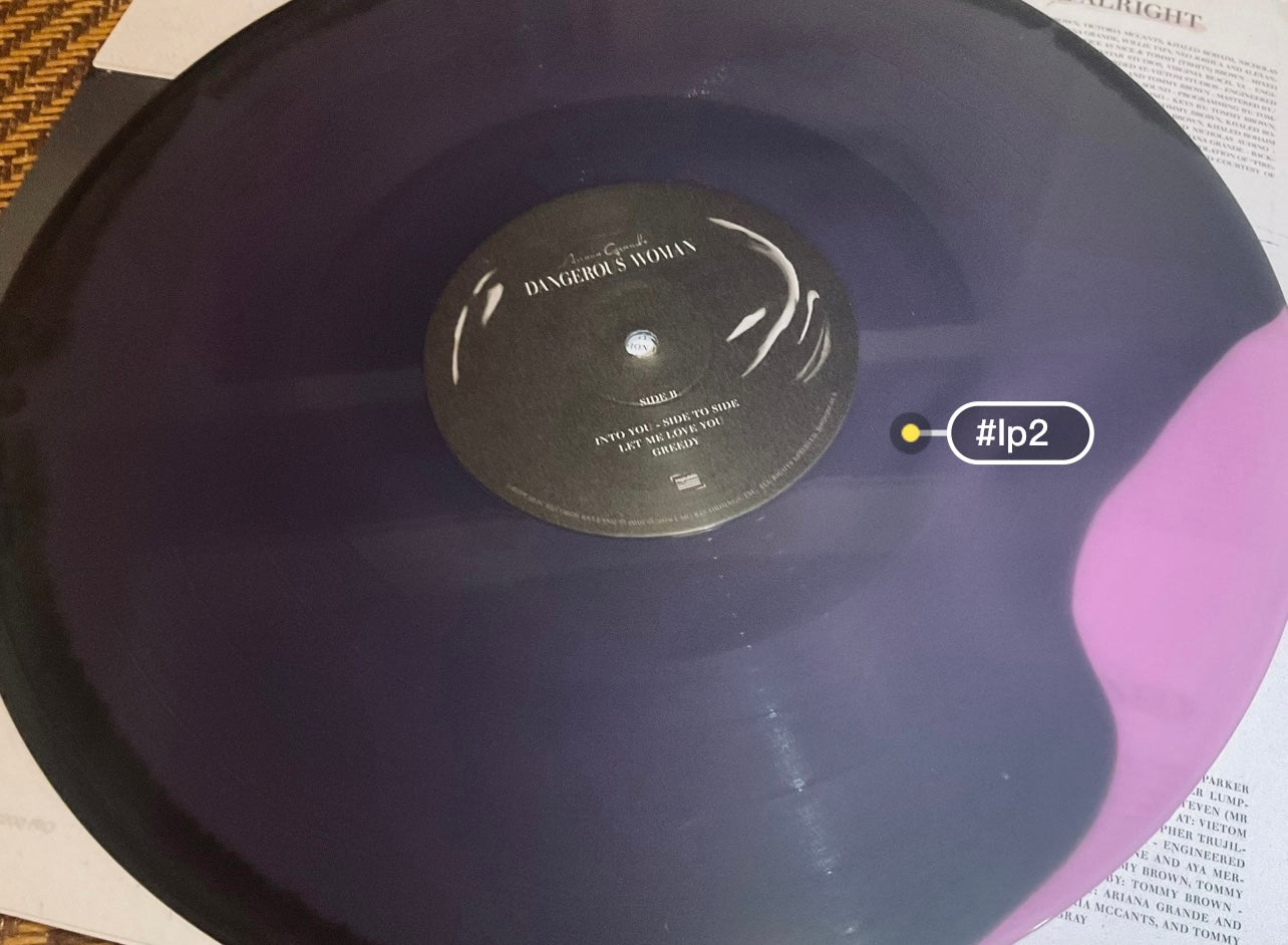 [JUST AS SHOWN] Ariana Grande – Dangerous Woman (Purple Vinyl, 2LP) 愛莉安娜·格蘭德 – 危險女人 (紫色黑膠, 雙LP)