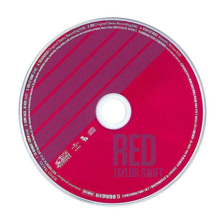 Taylor Swift - Red (Deluxe Edition) 2024 Reissue (Chinese Edition) 2CD