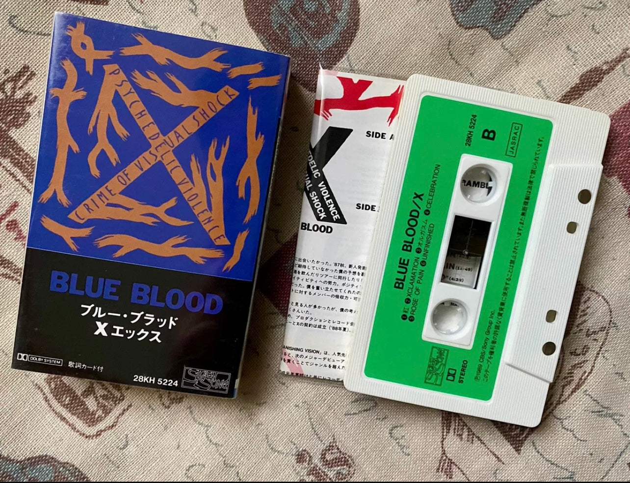 X JAPAN – Blue Blood (1989 Japan First Press Cassette Tape)