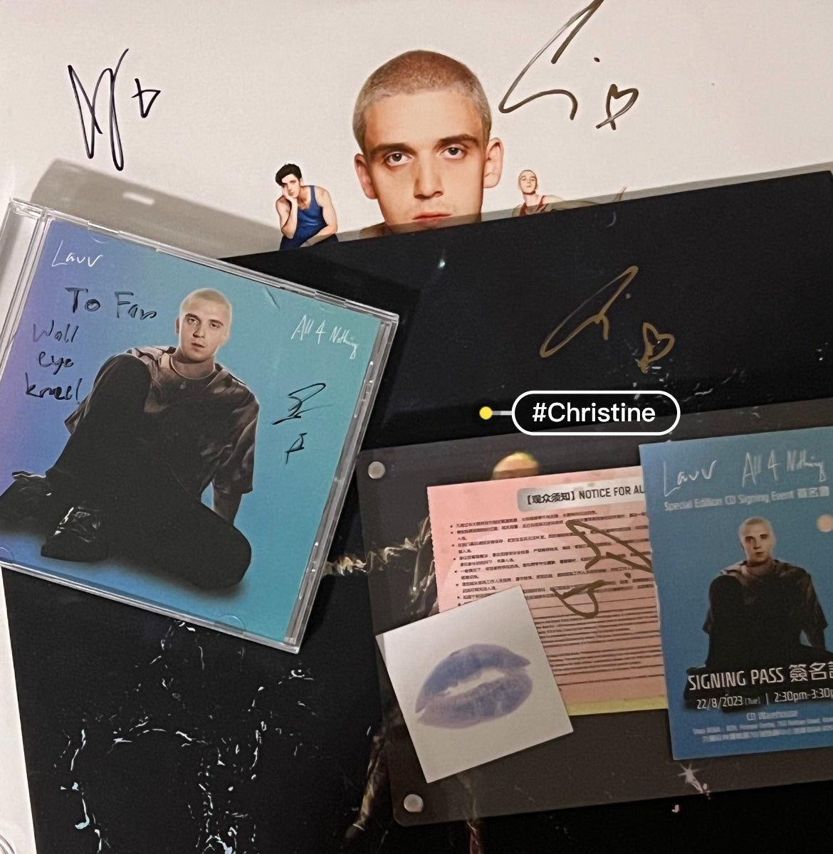 Lauv - All 4 Nothing Signed Color Vinyl 拉夫《All 4 Nothing》簽名彩膠唱片