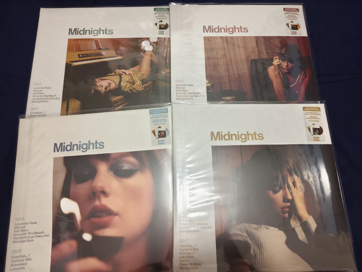 [SNAPSHOT] Taylor Swift Midnights Signed 4 Vinyl Collection