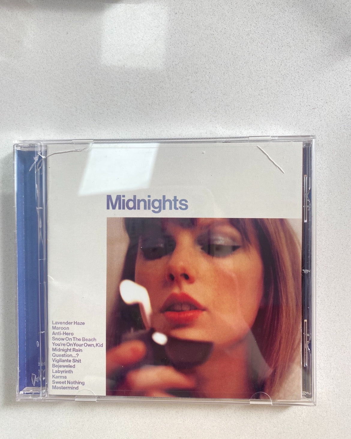 [WHAT YOU SEE] Taylor Swift Midnights Blue CD with Autograph