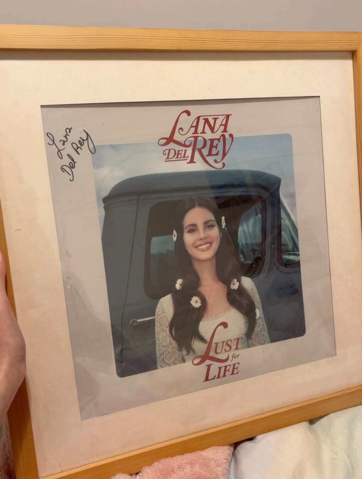 Lana Del Rey - Lust For Life Signed Poster (Framed, 12-inch）