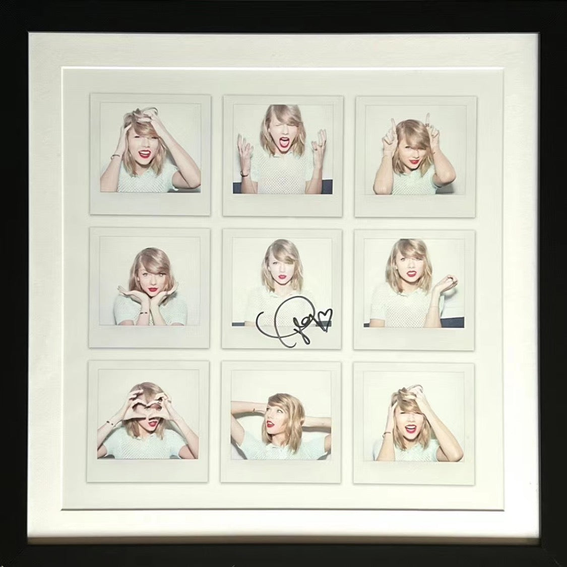 Taylor Swift Autographed 9-Photo Set – Mint Condition, Collector’s Item