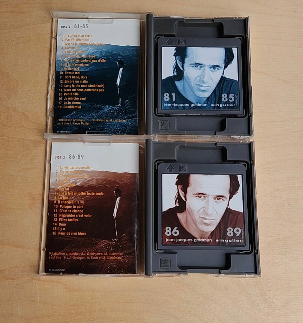 [JUST AS SHOWN]  Jean-Jacques Goldman - Singulier (Original MD Edition, 2 MiniDisc Set)