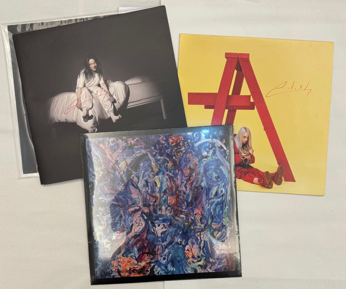 Billie Eilish Signed Vinyl Box Set (3 LPs) 比莉·艾利什簽名黑膠套裝（三張LP）