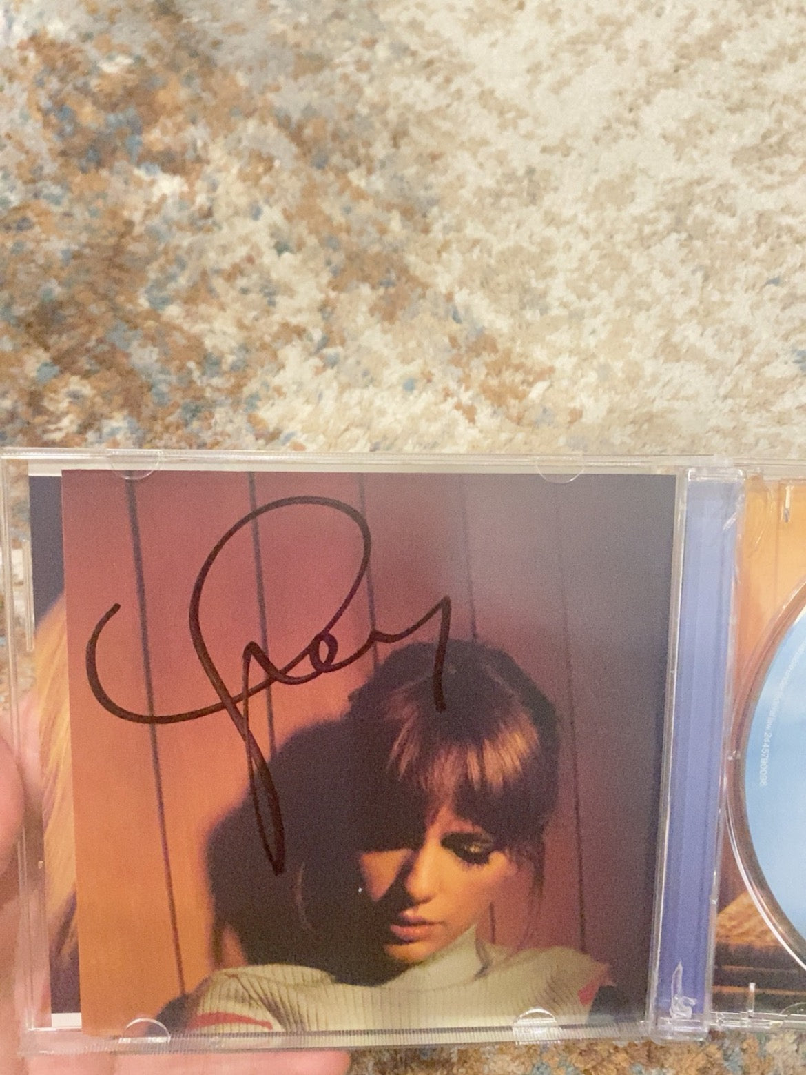 [WHAT YOU SEE] Taylor Swift Midnights Blue CD with Autograph