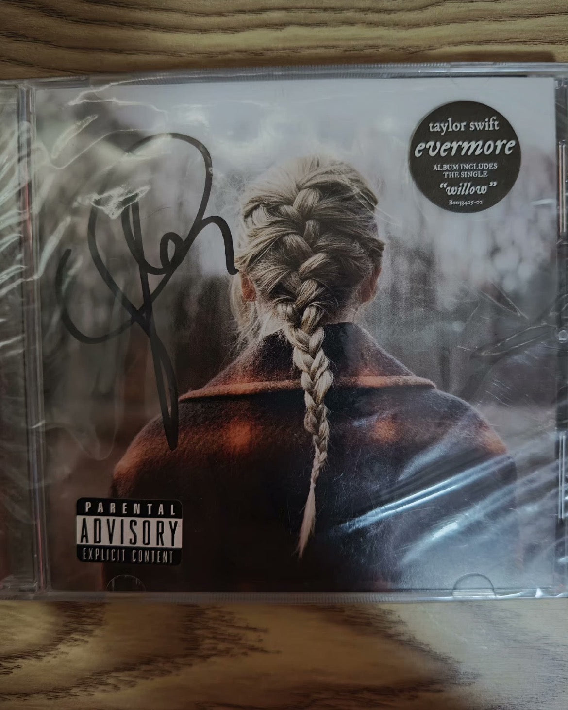 Taylor Swift Signed Evermore CD