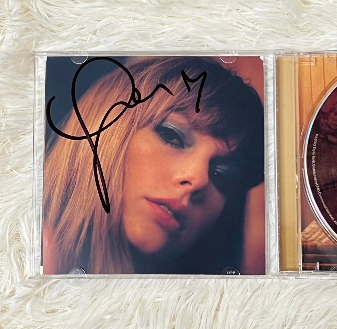 Taylor Swift Midnights Signed CD (Peach Version)