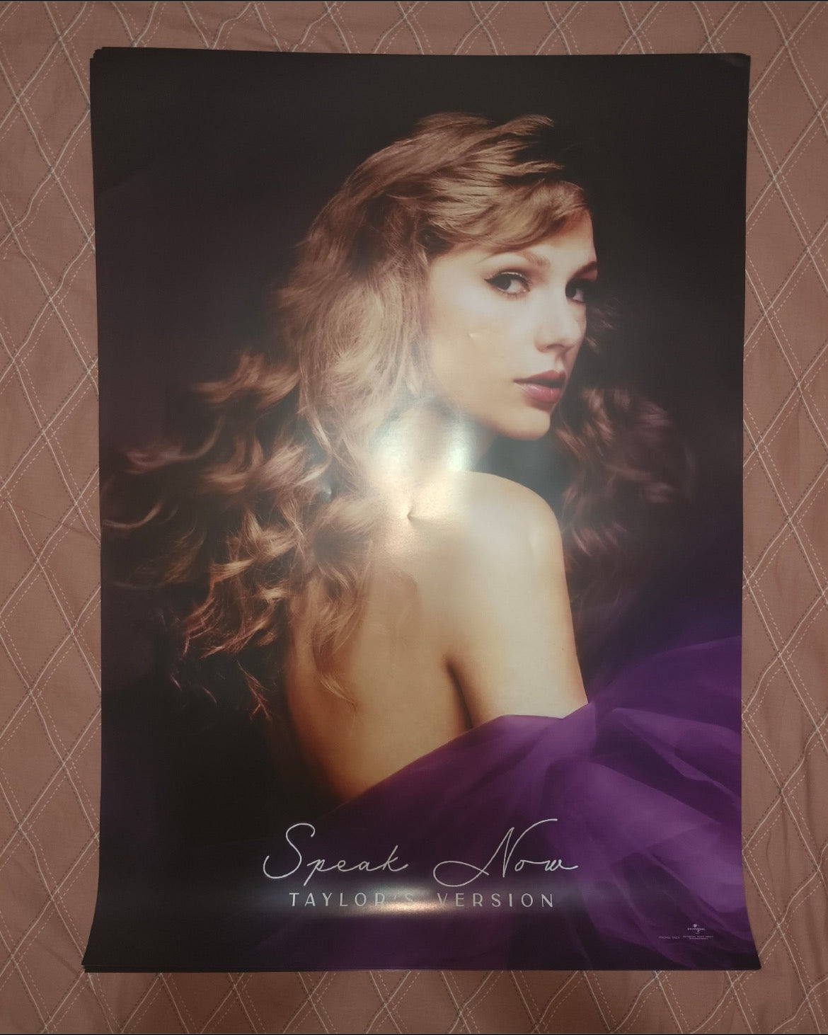 Taylor Swift - Speak Now (Taylor’s Version) - Limited Edition Chinese Promotional Poster (Minor Damage) 泰勒·斯威夫特《爱的告白》（泰勒版本）限量版中文推廣海報（輕微受損）