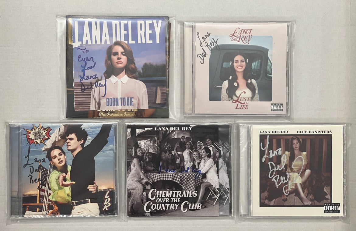 Lana Del Rey Signed CD Set - One Set of 5 Signed Albums