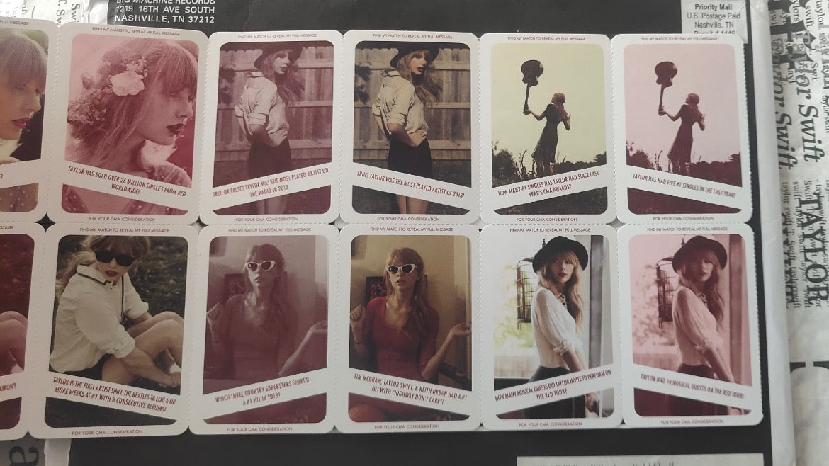 Taylor Swift - Red Era Promotional Card Set