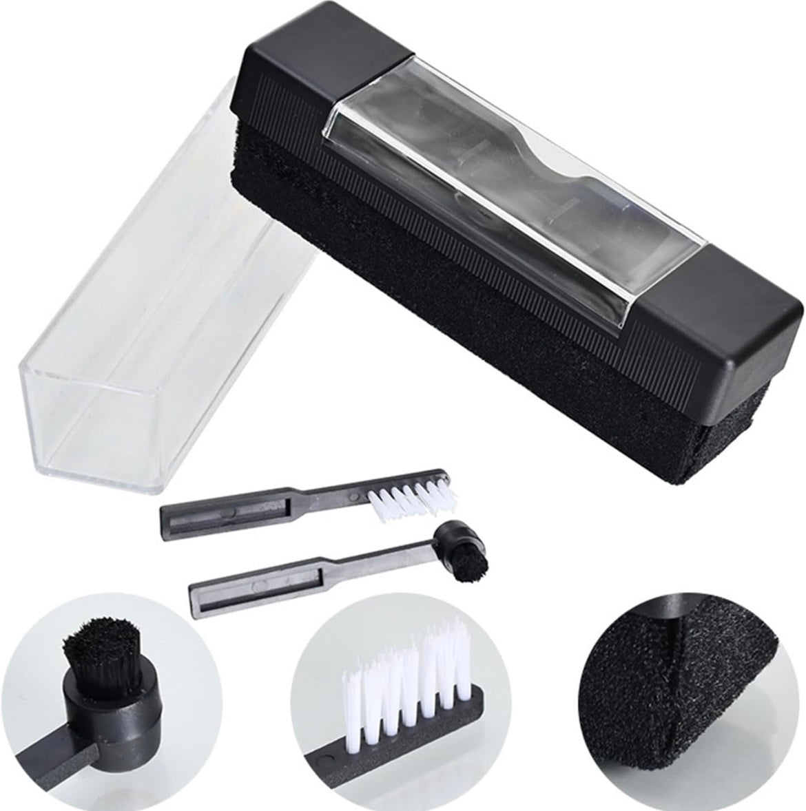 Vinyl Record Cleaning Kit with LP Brush and Needle Brush