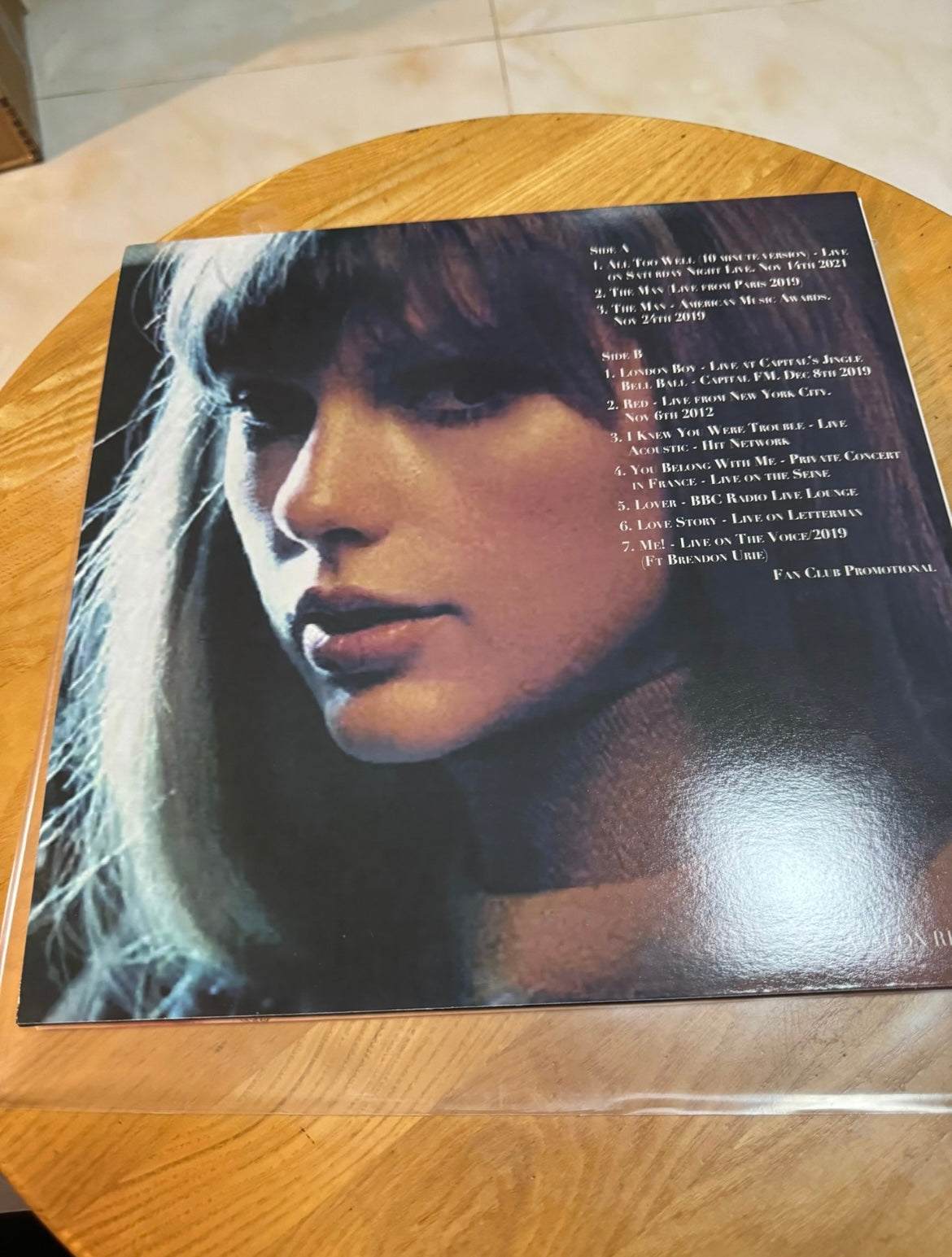 Taylor Swift - Live (One for the Swifties, White Vinyl, Limited Edition No. 75/200)