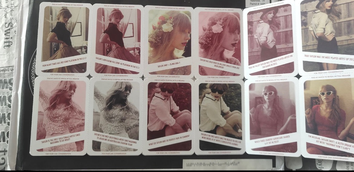 Taylor Swift - Red Era Promotional Card Set