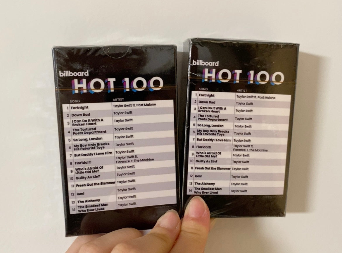 Taylor Swift – Billboard Hot 100 Playing Cards (2 Decks)