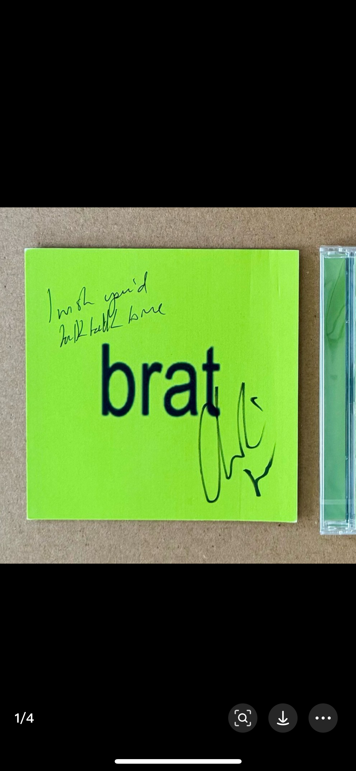 Charli XCX Brat Signed CD 查莉 XCX Brat 簽名 CD