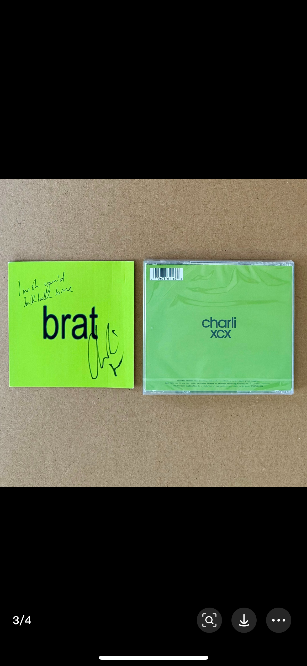 Charli XCX Brat Signed CD 查莉 XCX Brat 簽名 CD