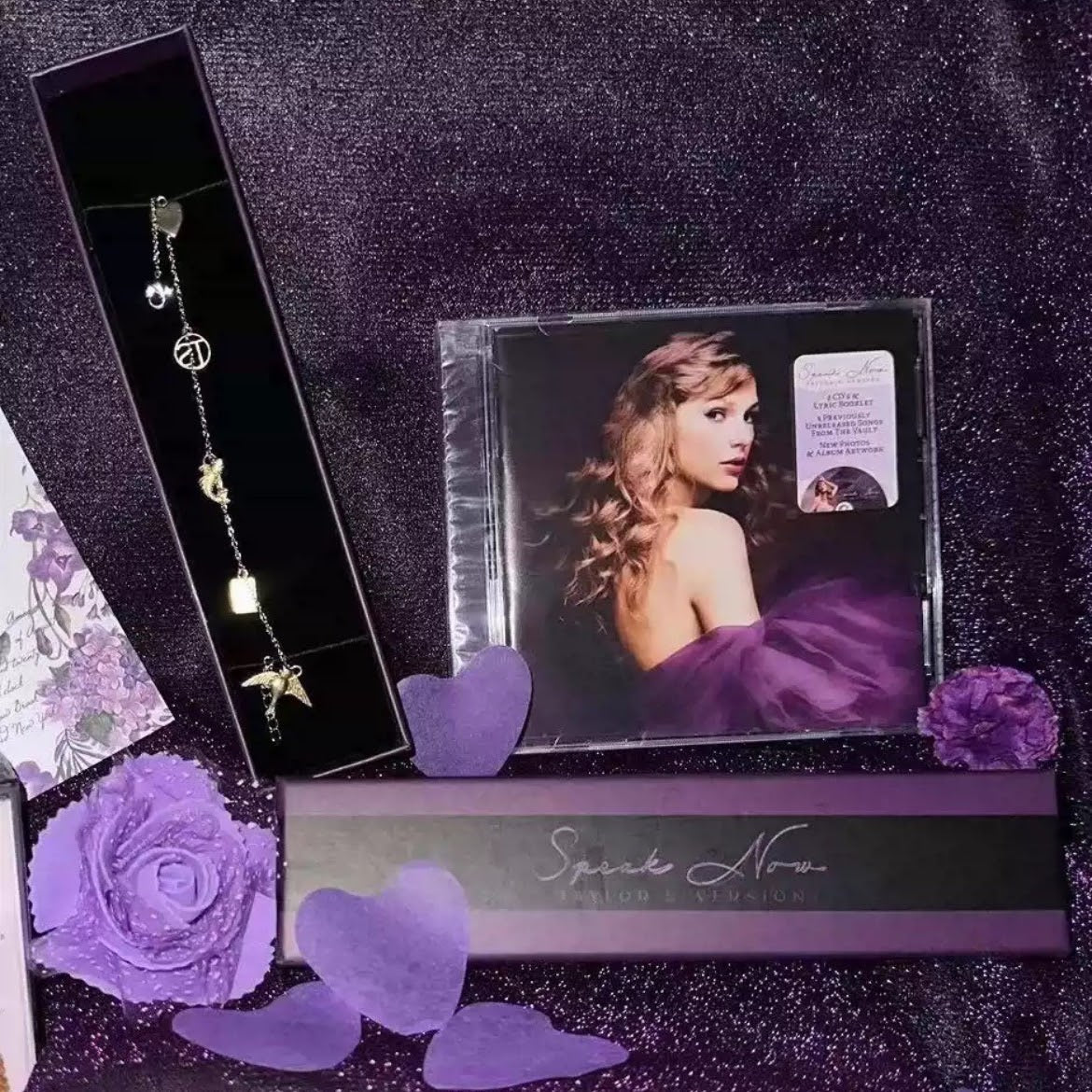 Taylor Swift "Speak Now" Charm Bracelet  泰勒斯威夫特 "Speak Now" 魅力手鍊