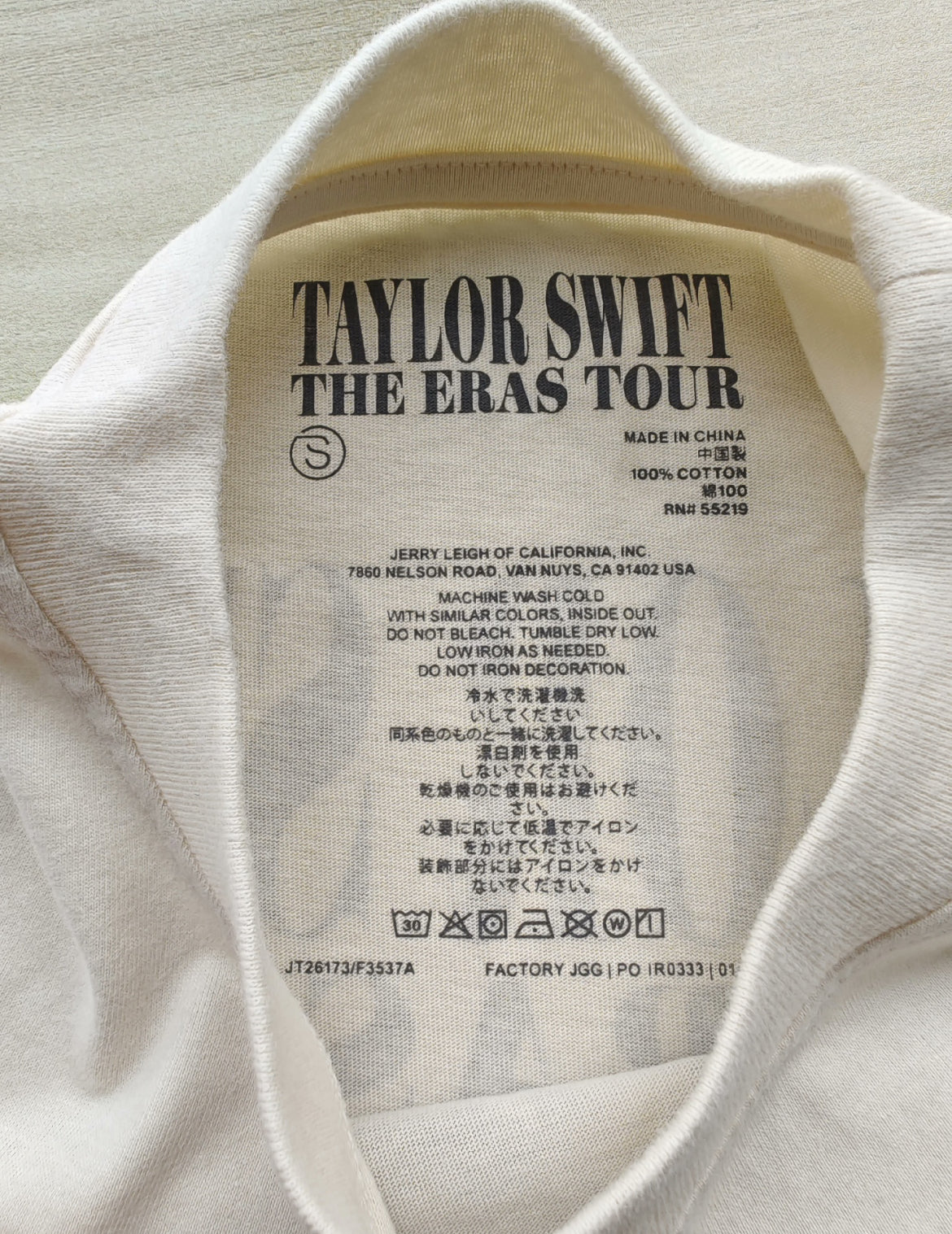 Taylor Swift The Eras Tour 2023 T-shirt  泰勒斯威夫特 2023 巡演短袖T恤