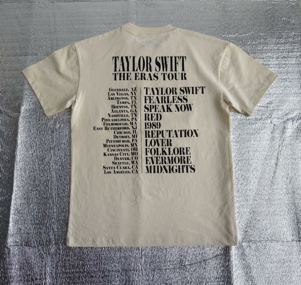 Taylor Swift The Eras Tour 2023 T-shirt  泰勒斯威夫特 2023 巡演短袖T恤