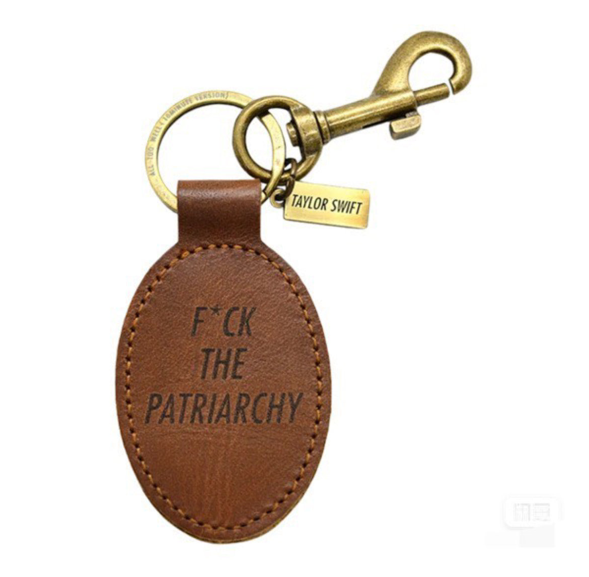 Taylor Swift TS FTP Leather Keytag 泰勒斯威夫特TS FTP真皮鑰匙扣