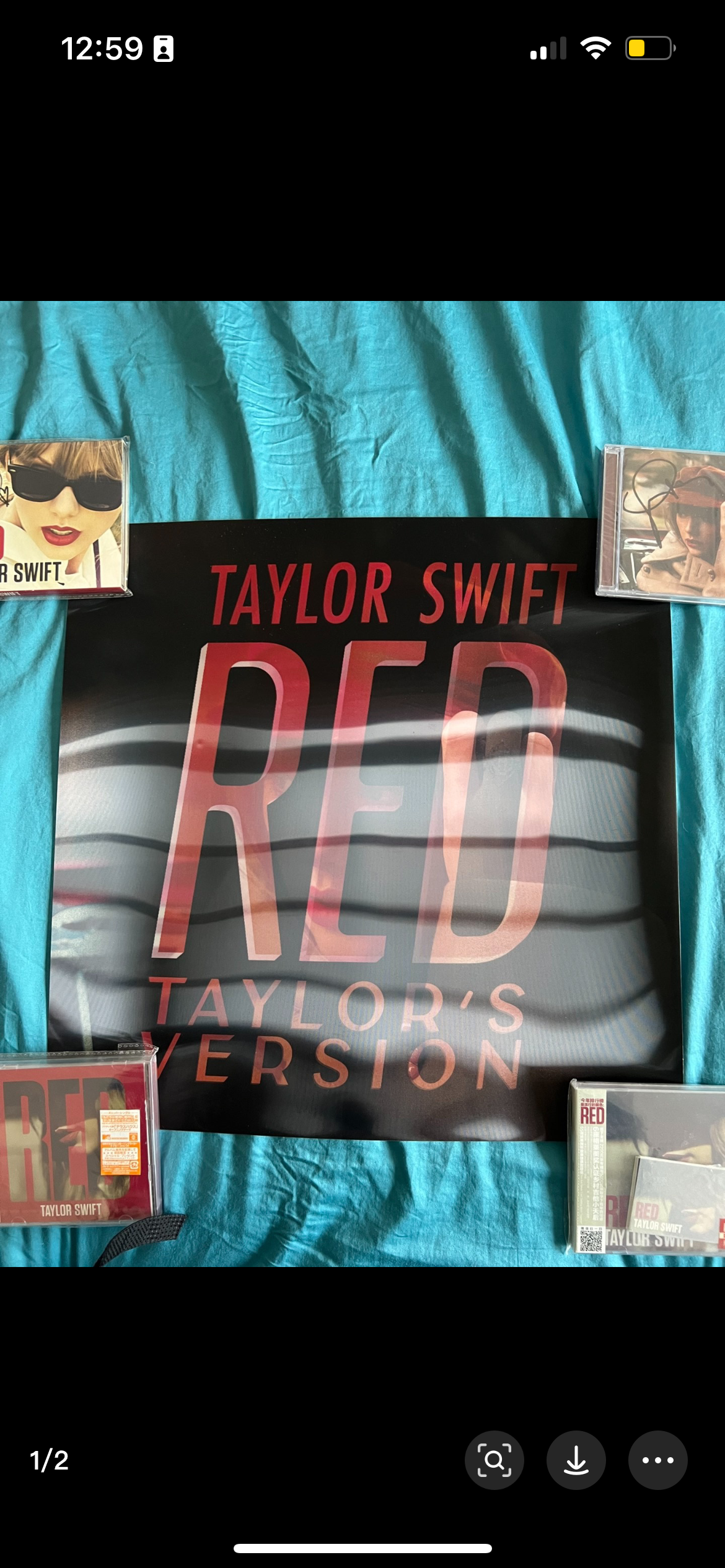 Taylor Swift RED (Taylor’s version) poster  Taylor Swift RED （Taylor' version） 重录版镭射海报