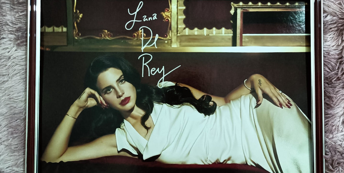 Lana Del Rey Signed Poster with Photo Frame