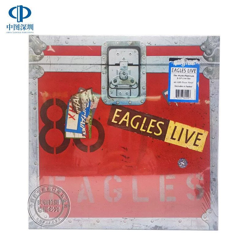 The Eagles Live concert album was released on European 2LP vinyl  原装进口 老鹰乐队 演唱会专辑 Eagles Live 摇滚欧版2LP黑胶唱片