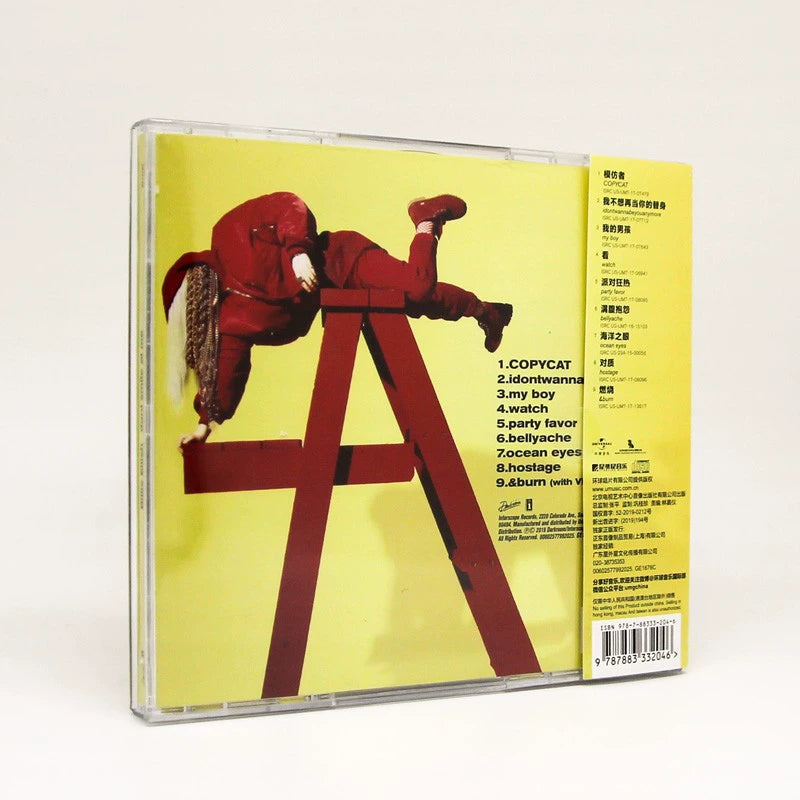 Billie Eilish-don't smile at me CD  官方正版 比莉艾莉什专辑 Billie Eilish-don't smile at me CD