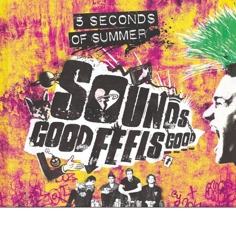 Five seconds of summer is so good that a broken home is squandering tonight's deluxe CD  官方正版 五秒盛夏 好得不得了 破碎的家 挥霍今夜 豪华版CD唱片