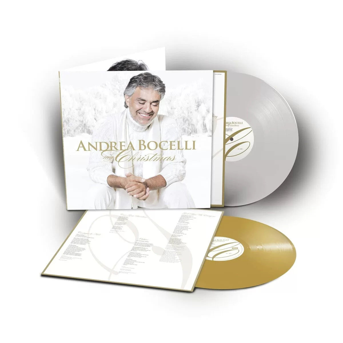 Andrea Bocelli Andrea album Christmas Song European Gold Color glue 2LP vinyl 进口 安德烈波切利Andrea专辑 圣诞之歌 欧版金色彩胶2LP黑胶唱片