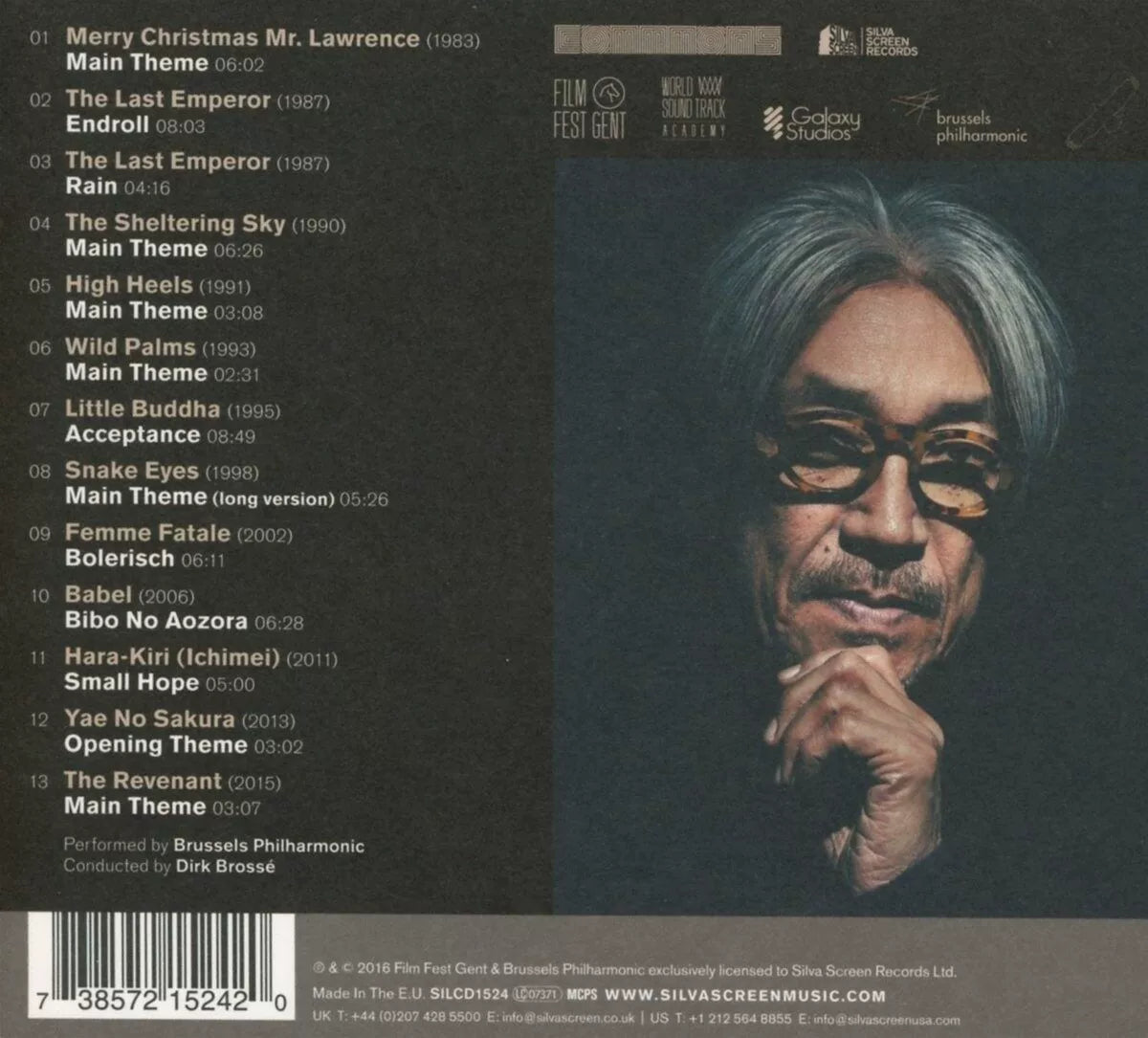 European physical CD of Ryuichi Sakamoto's film soundtrack  原装进口坂本龙一Ryuichi Sakamoto 电影原声精选 欧版实体CD唱片