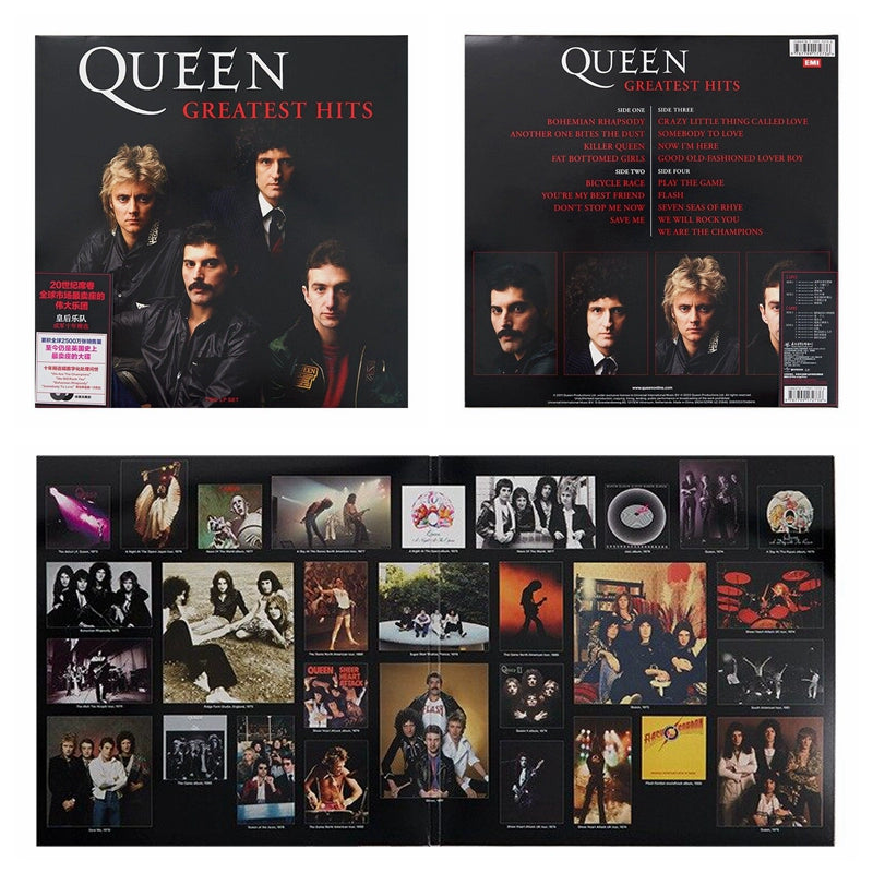 Official authentic Queen band's ten-year anniversary selection album 2LP vinyl record  官方正版 Queen皇后乐队 成军十年精选专辑 2LP黑胶唱片