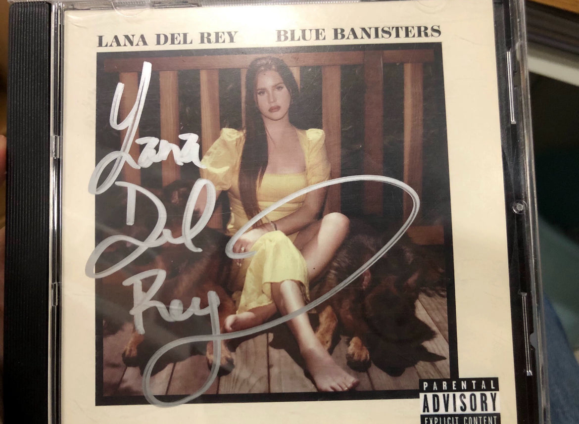 Lana Del Rey Blue Banisters signed with silver ink