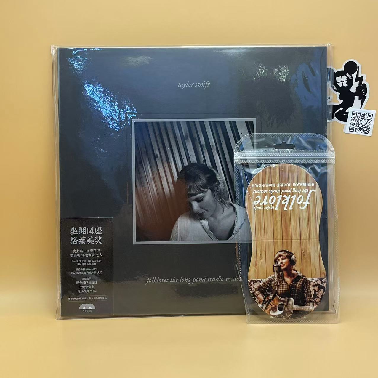 [In Stock - Ready to Ship] Taylor Swift - Folklore: The Long Pond Studio Sessions (Chinese Version) 2LP Grey Vinyl Record (Reissue)