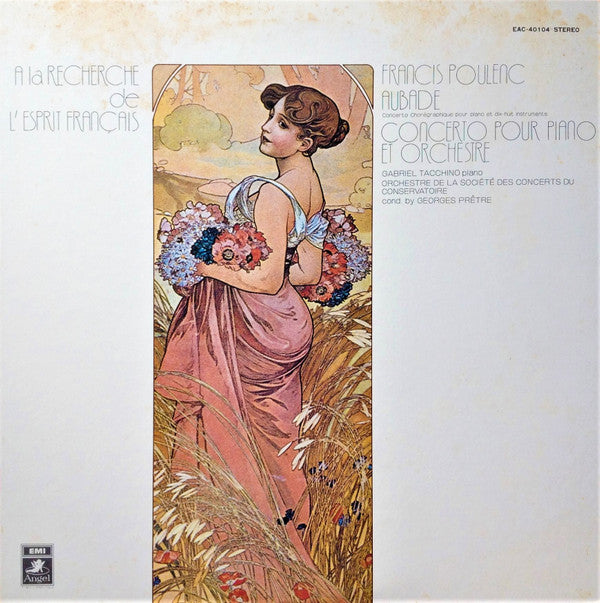 Francis Poulenc, Gabriel Tacchino, Orchestre De La Société Des Concerts Du Conservatoire Cond. By Georges Prêtre = Francis Poulenc ・ Gabriel Tacchino ・ Georges Prêtre 指揮 / Orchestre De La Société Des Concerts Du Conservatoire : Aubade / Concerto Pour Piano Et Orchestre = オーバード / ピアノ協奏曲 (LP, RE)