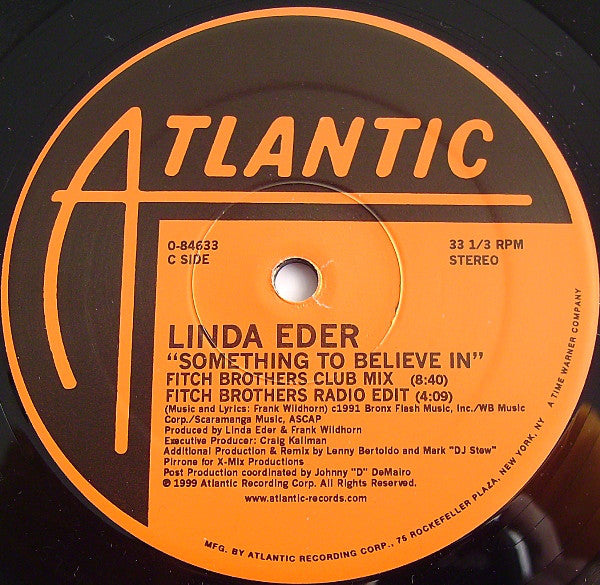 Linda Eder : Never Dance / Something To Believe In (2x12")