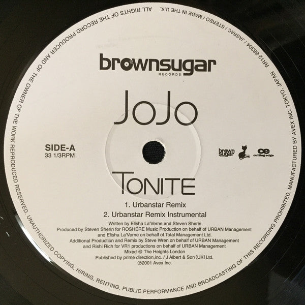 JoJo (15) : Tonite (12")