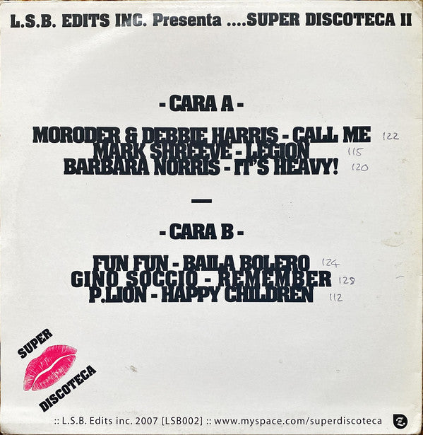 Various : Super Discoteca Vol. II (12")