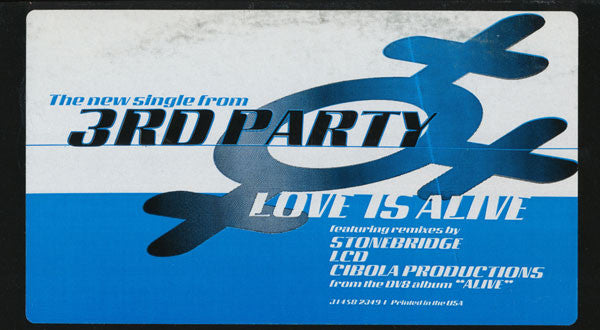 3rd Party : Love Is Alive (12", Promo)