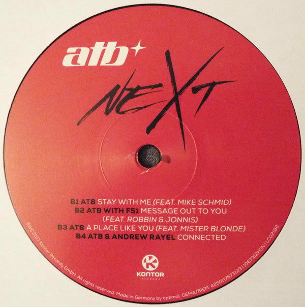 ATB : neXt (2x12", Album, Ltd + CD, Album, PVC)