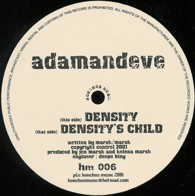 Adam & Eve : Density (12")