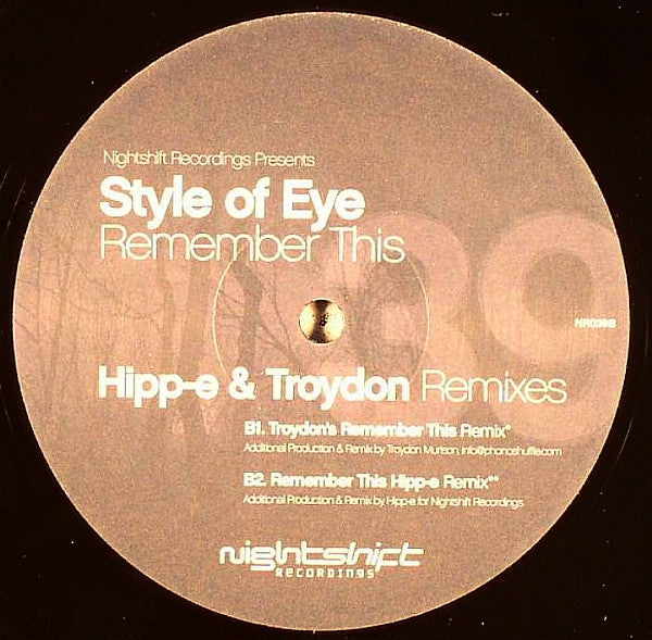 Style Of Eye : Remember This (12")